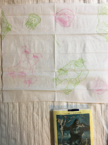 1976 King Kong movie original stickers and paper tissues