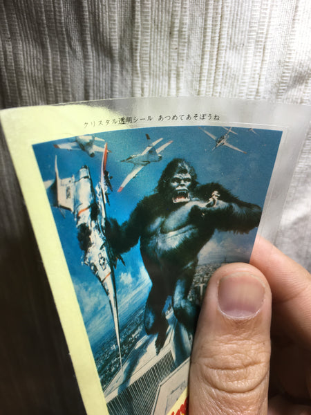 1976 King Kong movie original stickers and paper tissues