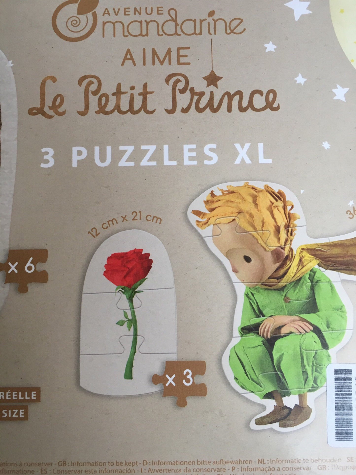 The Little Prince 3 Puzzles (large pieces)